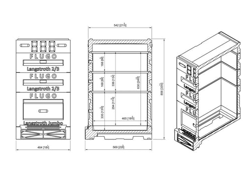 Langstroth Polyurethan-Beute – 10 Rähmchen – Jumbo