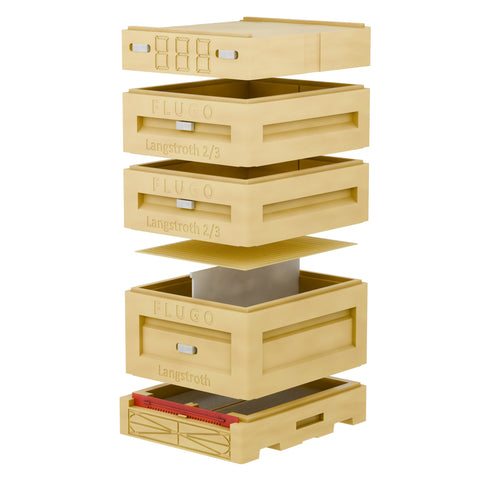 Langstroth Deep Beehive for 10 Frames, Frame Size 232 mm (9 1/8´´)