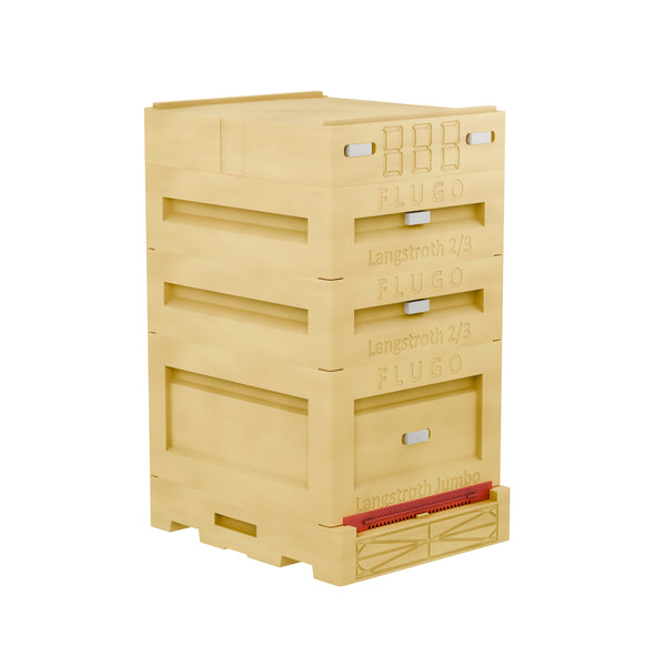 Langstroth Jumbo Beehive for 10 Frames, Frame Size 285 mm (11 1/4´´)