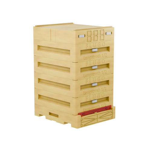 Langstroth Shallow Hive Box for 10 Frames, Frame Size 137 mm (5 3/8″)