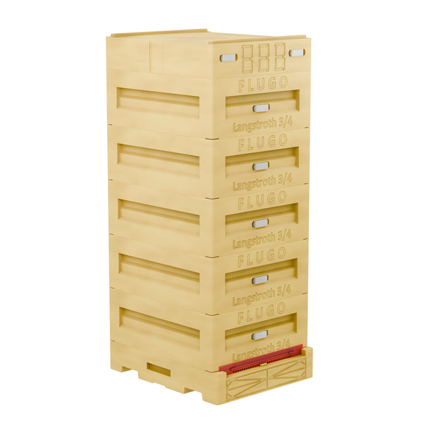 Langstroth Beehive 3/4 for 10 Frames - 185 mm (7 1/4´´)