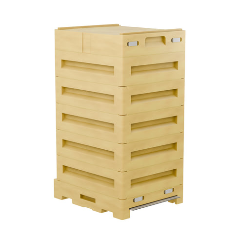 Langstroth Shallow Hive Box for 10 Frames, Frame Size 137 mm (5 3/8″)