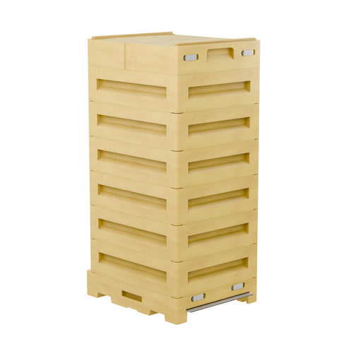 Langstroth Shallow Hive Box for 10 Frames, Frame Size 137 mm (5 3/8″)