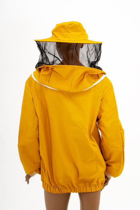 Schützende Imkerjacke mit Hut – Weiß oder Gelb