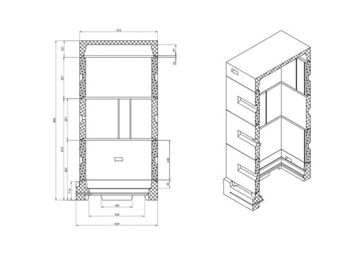 Flugo Hive Cover for Adamcova Míra Hives
