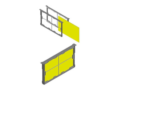 Plastic Folding Frame 39x24 Without Foundation – Quick Assembly
